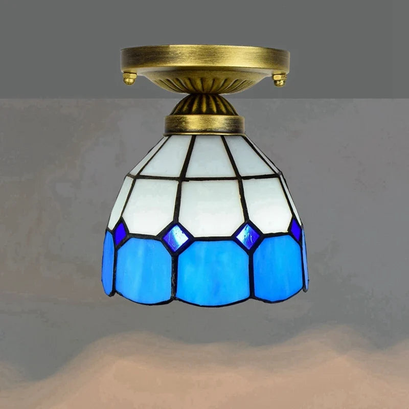 Plafonnier moderne en éclairage led nordique pour balcon et allée Hélène Cantate en Verre - Reflets Délicats & Élégance Visuelle