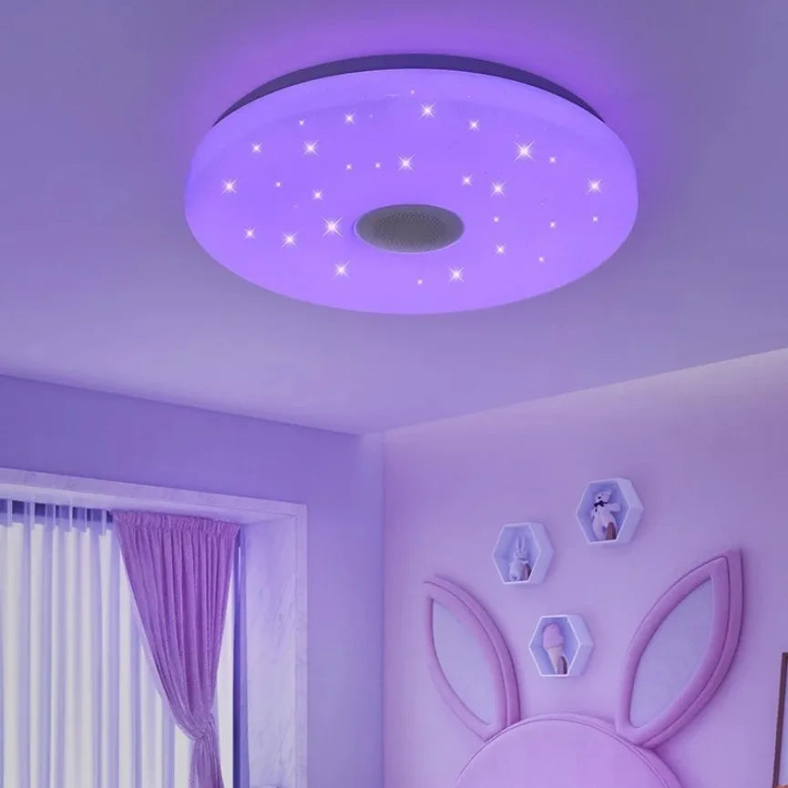 Plafonnier led intelligent avec musique et télécommande Ernest Interlude en Acrylique - Un Accent Raffiné au Quotidien