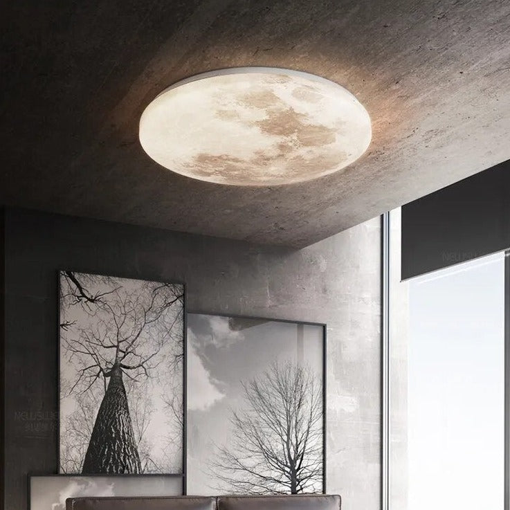 Plafonnier lune moderne minimaliste Lucile Finesse - Esprit Épuré & Harmonie Intérieure