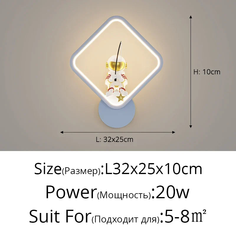 lampe de chevet lune astronaute décor minimaliste moderne