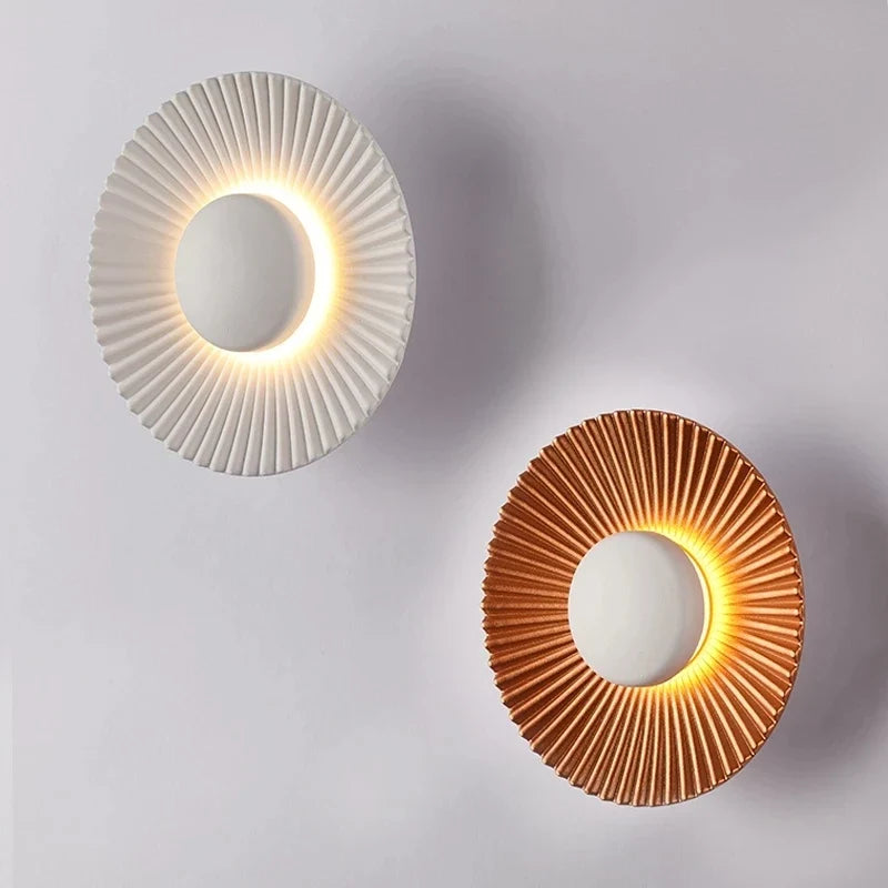 Applique murale led moderne en forme de disque pour décoration intérieure Yuna Voile en Disque - Formes Arrondies & Harmonie Visuelle