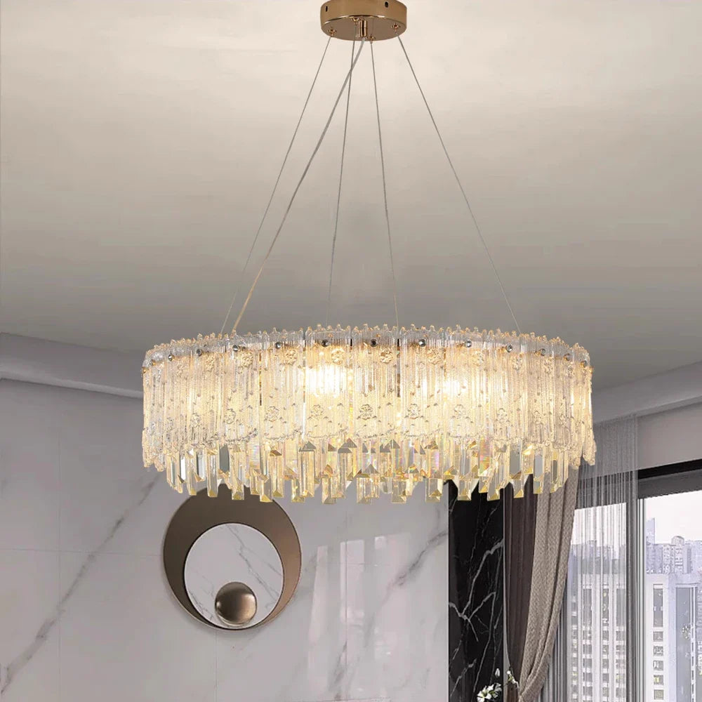 Lustre — Moderne en cristal pour décoration haut de gamme