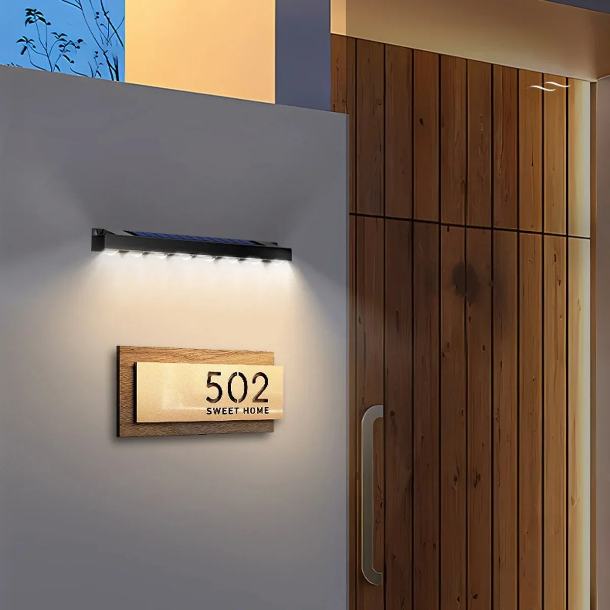Applique murale — Solaire à LED pour jardin extérieur éclairage ambiance décoratif