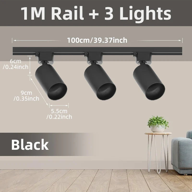 Spot — LED sur rail pour éclairage intérieur et décoration