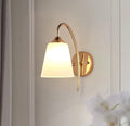 lampe de chevet américaine antique en verre et fer led pour hôtel