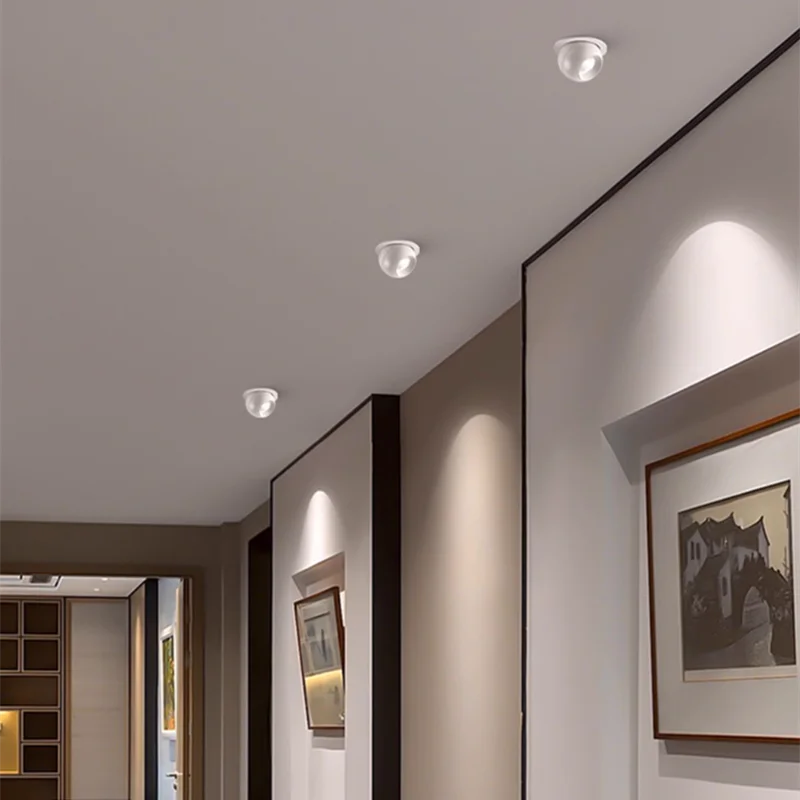 Spot led rotatif intégré anti-éblouissement pour éclairage domestique Léontine Vallée en Aluminium - Lignes Dessinées & Décor Raffiné