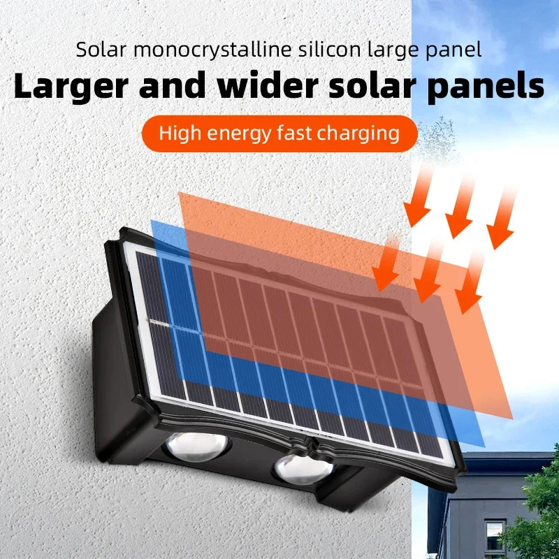 Applique murale — Extérieure solaire étanche avec interrupteur automatique