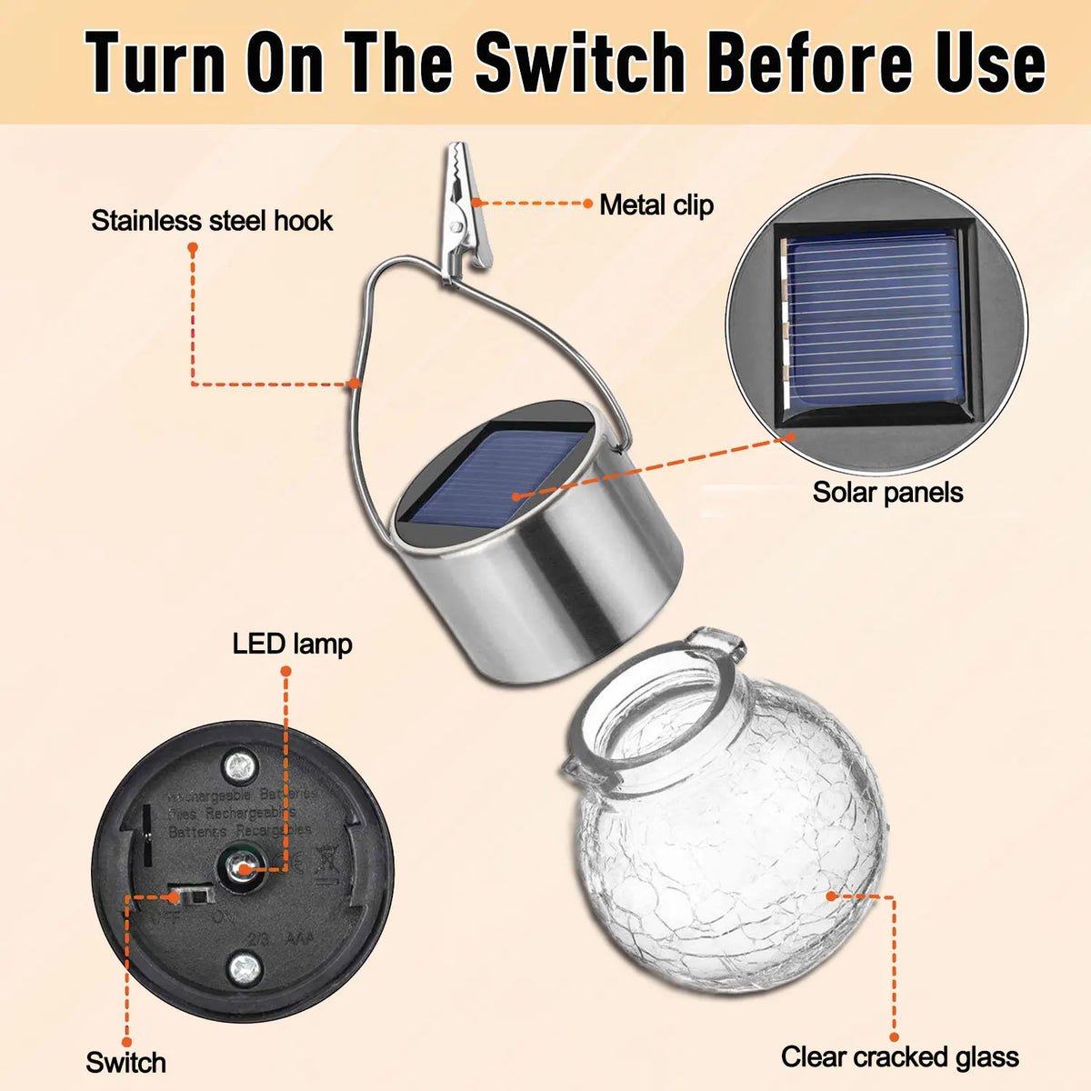 lampe solaire extérieure en rotin pour jardin décoratif