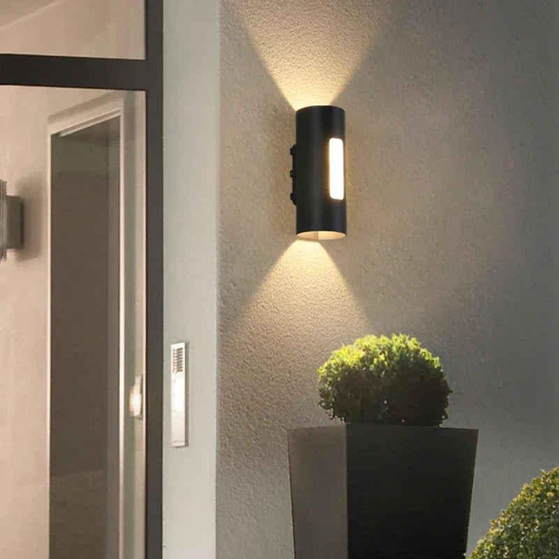 Spot — 12W Outdoor LED Wall Lamp IP65 Waterproof Simple Up and Down Lighting Porch Garden Lights Home Sconce Decorative COB Spotlight