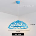 Suspension Naturelle Isidore Sillage en Corde — Bleu / D90cm / Lumière neutre ; Bleu / D45cm / Lumière froide ; Bleu / D45cm / Lumière chaude ; Bleu / D45cm / Lumière neutre ; Bleu / D61cm / Lumière froide ; Bleu / D61cm / Lumière chaude ; Bleu / D61cm / Lumière neutre ; Bleu / D76cm / Lumière froide ; Bleu / D76cm / Lumière chaude ; Bleu / D76cm / Lumière neutre ; Bleu / D90cm / Lumière froide ; Bleu / D90cm / Lumière chaude