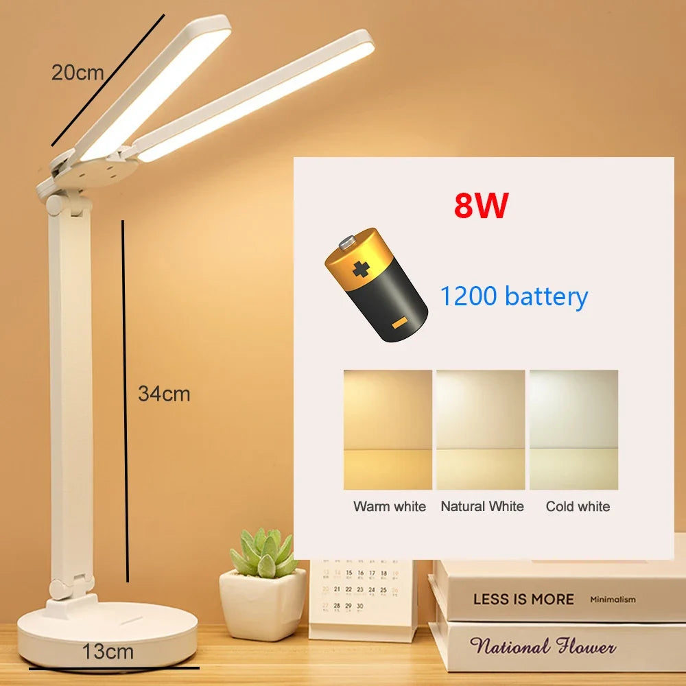 lampe de bureau led tactile usb avec protection des yeux
