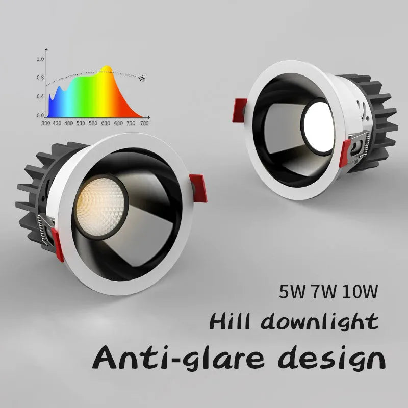 Spot led encastré antireflet pour intérieur angle réglable en aluminium Liv Arabella - Caractère & Élégance dans le Décor
