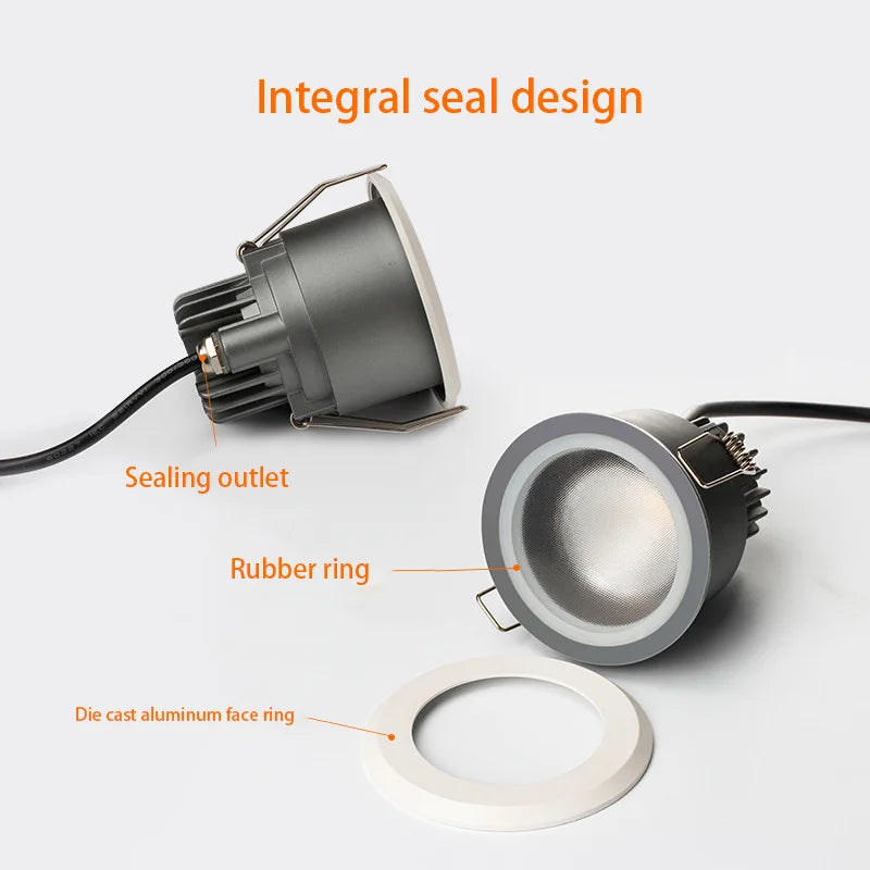 Spot — LED rond étanche en aluminium pour intérieur et extérieur