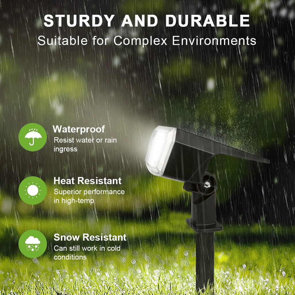 Spot solaire LED avec batterie de 1200 mAh pour jardin – Aurivage