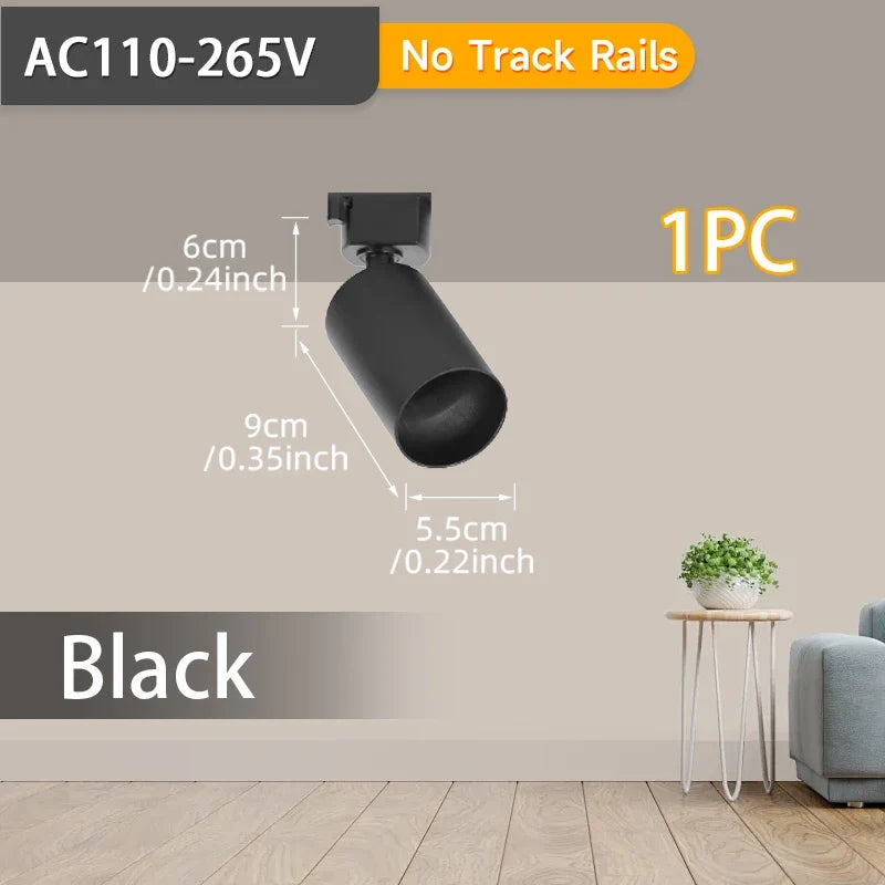 Spot — LED sur rail pour éclairage intérieur et décoration