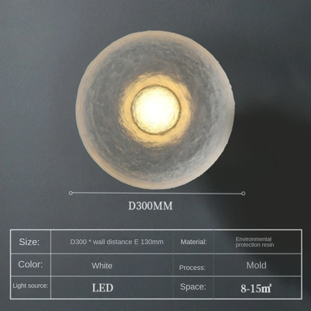 Applique murale — Ronde moderne à LED pour décoration intérieure et extérieure