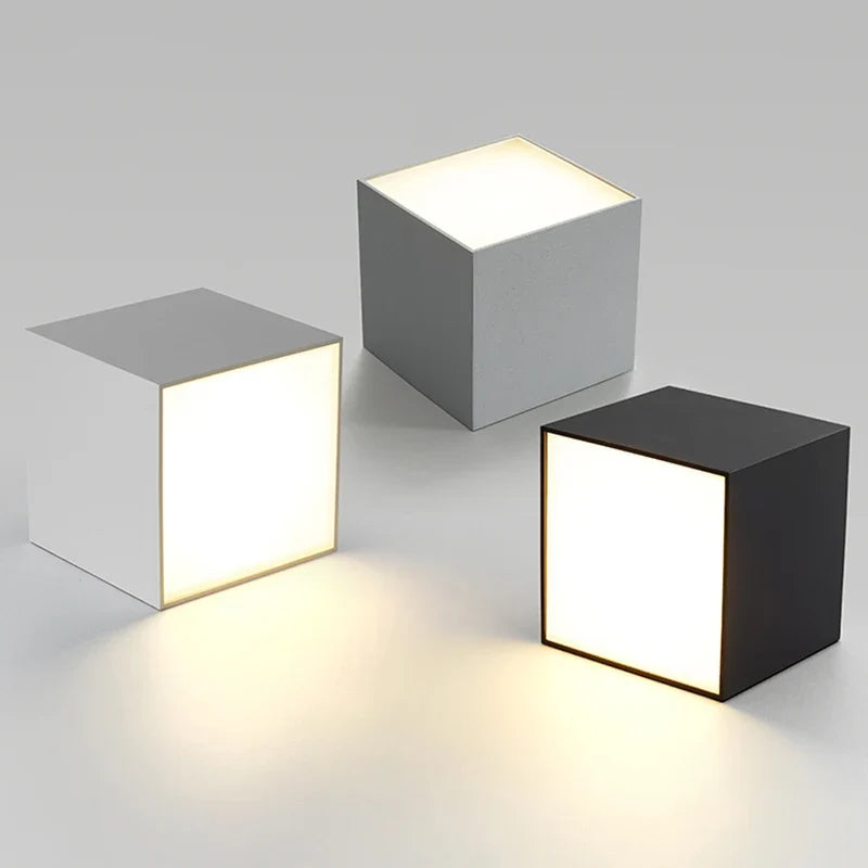 Plafonnier — LED créatifs en acrylique blanc et noir