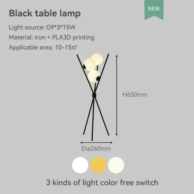 Lampadaire — LED lune boule de verre