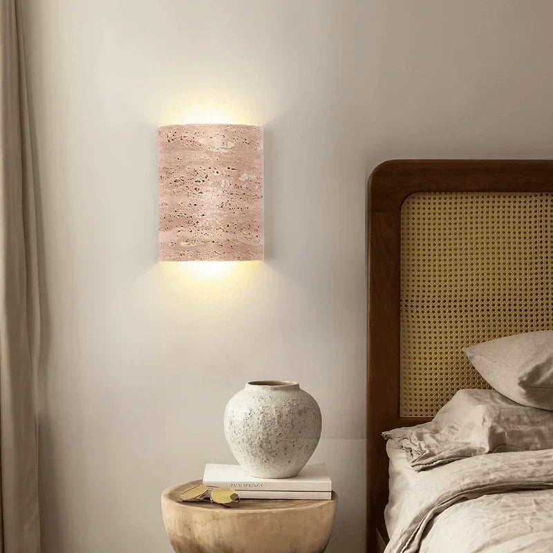 Applique murale — Vintage en pierre naturelle étanche pour intérieur et extérieur