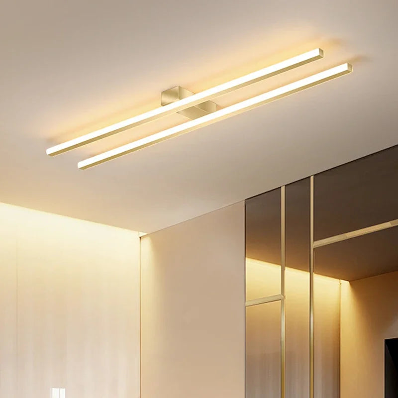 Plafonnier moderne nordique longue barre LED Clément Accord - Esprit Épuré & Harmonie Intérieure