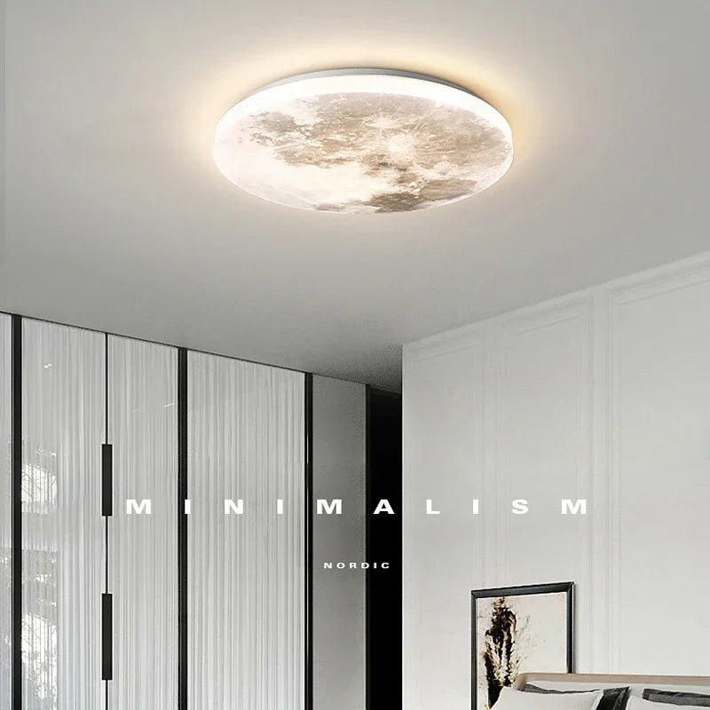 Plafonnier — Design moderne en forme de lune pour intérieur créatif