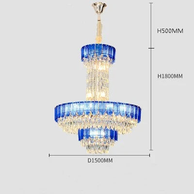Lustre — En cristal de luxe pour hôtel et villa