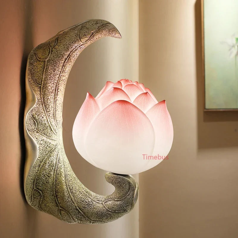 Applique murale — En verre coloré style chinois pour intérieur et balcon