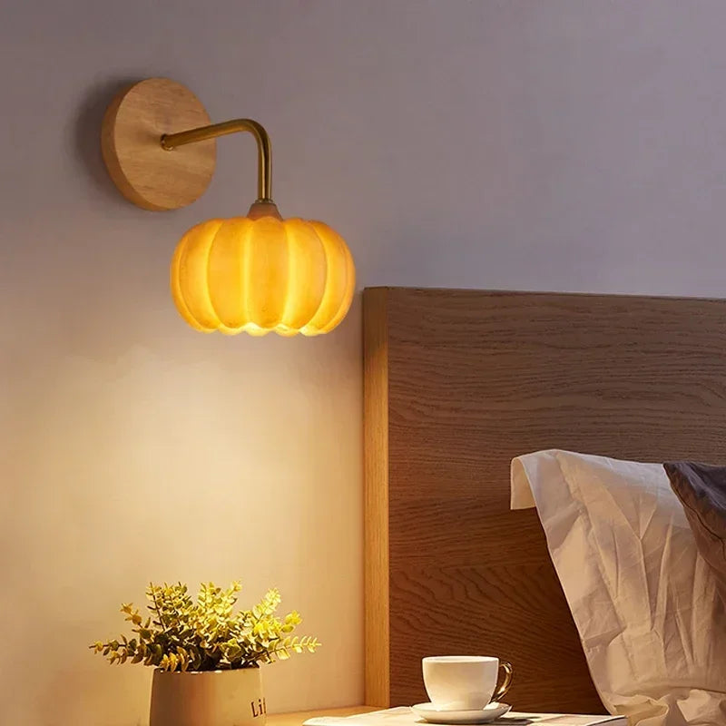 Applique murale citrouille décorative pour Halloween et intérieur nordique Nella Accord en Bois - Chaleur du Bois & Atmosphère Accueillante