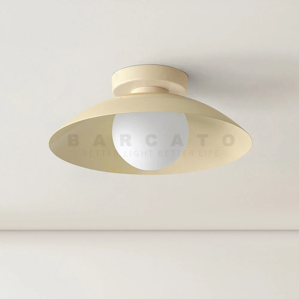 Abat-jour — Nordiques chambre d'enfants abat-jour en métal coloré 110V 220V Beige rouge G9 lampe moderne pour couloir allée intérieur créatif