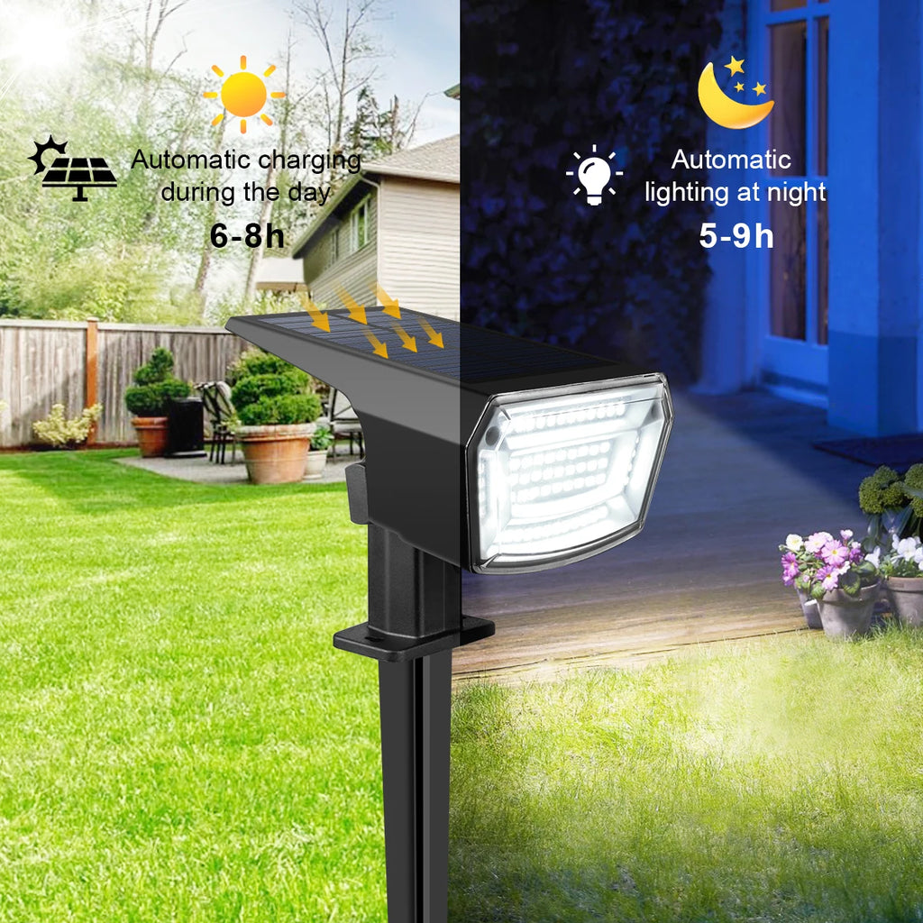 Spot solaire LED avec batterie de 1200 mAh pour jardin – Aurivage
