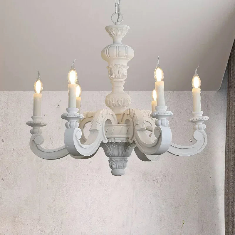 Lustre — Romain en bois sculpté rétro pour décoration élégante