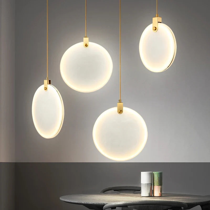 Lustre — Moderne en marbre créatif LED imitation luxe