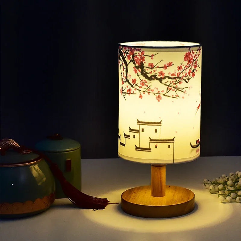 Lampe à poser — Japonaise en Tissu
