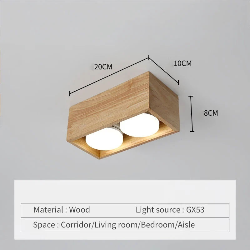 Plafonnier — Minimaliste bois brut intérieur chambre bureau couloir vestiaire