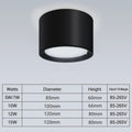 Plafonnier Mini LED Dimmable Grain de bois Surface monté Downlight maison chambre décor Spot pour salon 220V 110V Dorian Dessin - Une Touche Élégante dans le Décor