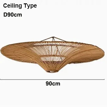 Lustre — Nordique en rotin parapluie moderne