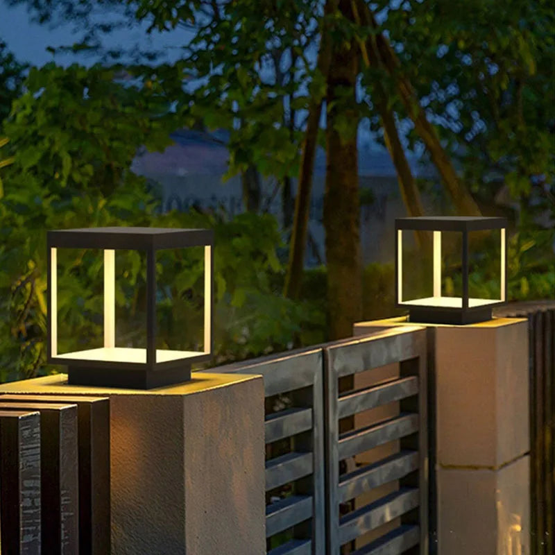 lampe extérieure led moderne et imperméable pour décoration jardin