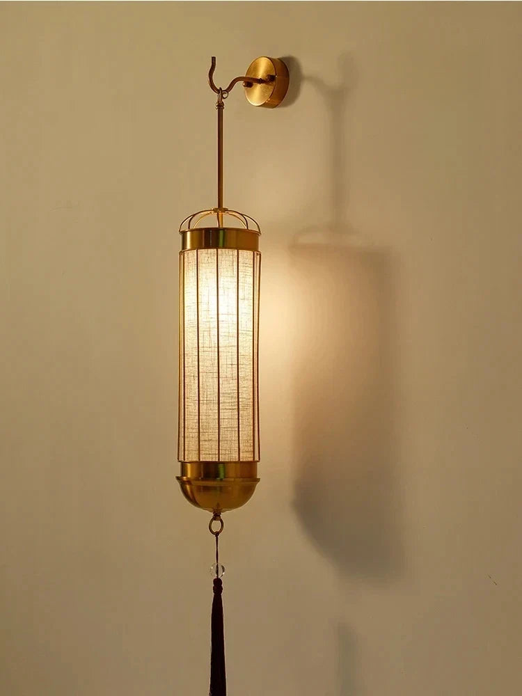 Applique murale — De luxe en lin pour éclairage intérieur élégant