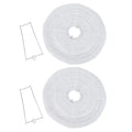 Abat-jour ovale pliable en papier blanc de style chinois – Ovallis