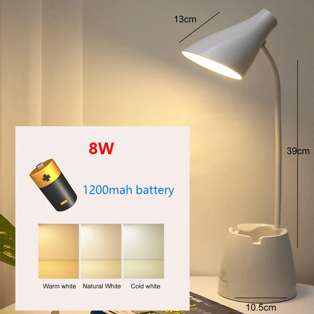lampe de bureau led tactile usb gradation protection yeux