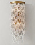 Applique murale — Moderne en cristal doré pour intérieur élégant