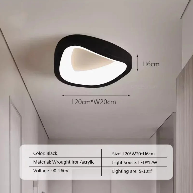 Plafonnier LED nordique pour salon Olympe Partition - Lignes Épurées & Atmosphère Sereine