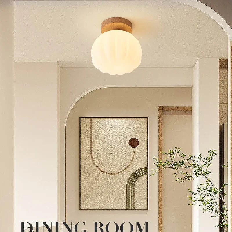 Plafonnier — LED design nordique moderne en forme de fleur de citrouille