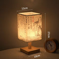lampe à poser décorative carrée à led avec variateur et prise usb