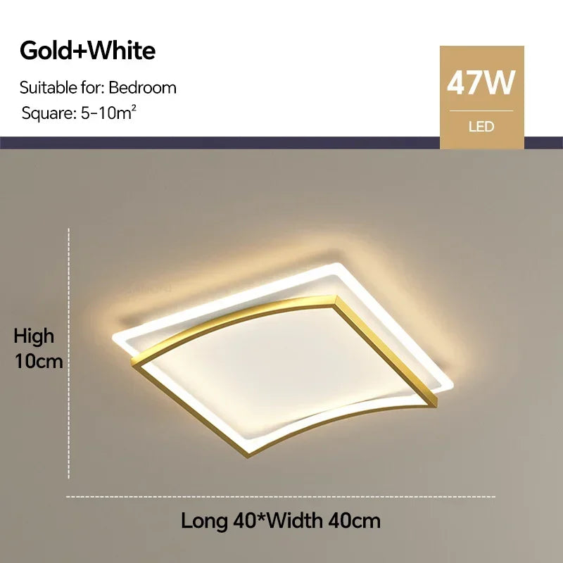 Plafonnier led moderne luminaire décoratif intérieur design élégant Honoré Éclaircie - Présence Moderne & Harmonie Intérieure