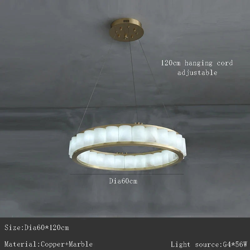 Lustre — En marbre naturel espagnol de grand luxe pour hôtel
