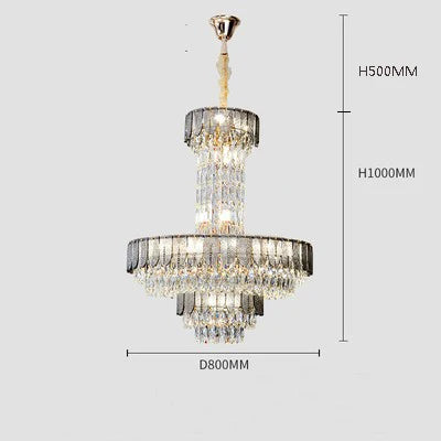 Lustre — En cristal de luxe pour hôtel et villa