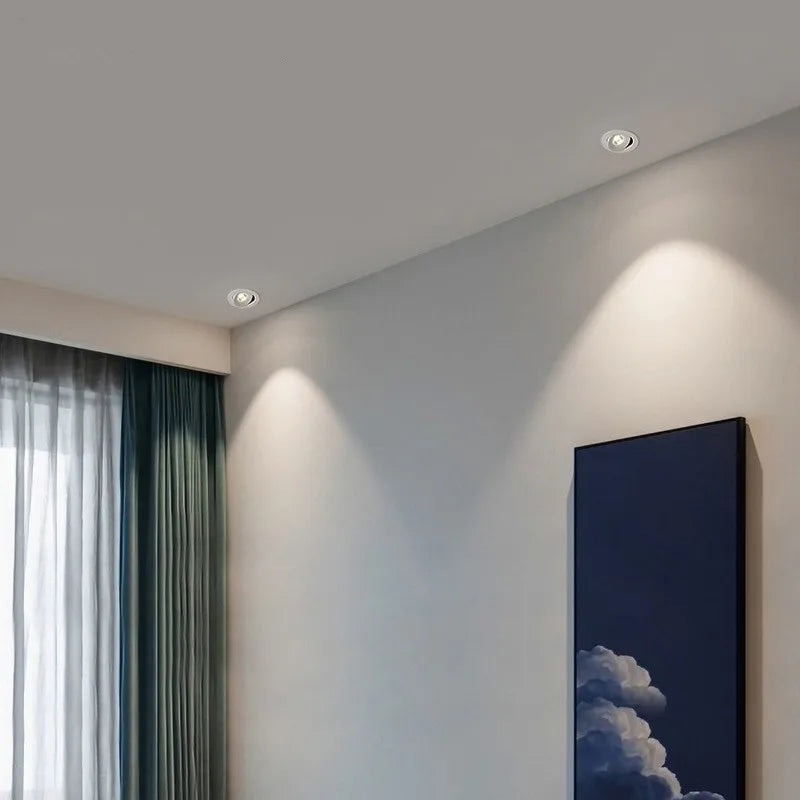 Plafonnier tube led circulaire rotatif 360° cob éclairage intérieur Théodore Fugue en Aluminium - Caractère & Élégance dans le Décor