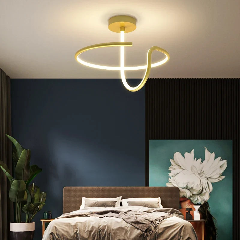 Plafonnier — TONDI moderne minimaliste LED lustre pour couloir allée chambre salon plafonnier luminaires