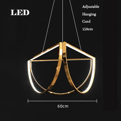 Lustre — LED géométrique postmoderne à intensité variable tendance